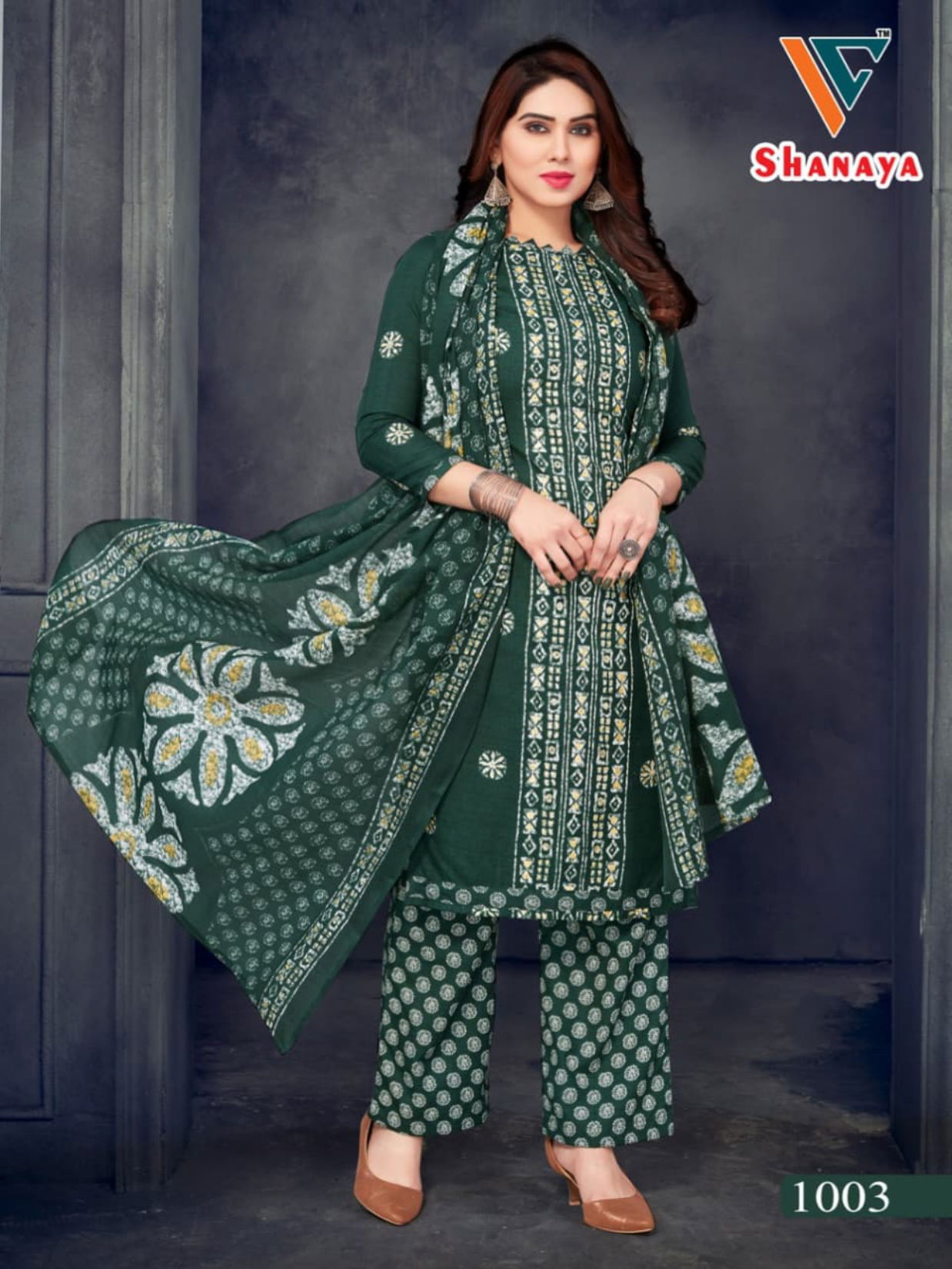 Vandana Shanaya Vol 1 Regular Wear Wholesale Printed Cotton Dress Material Catalog